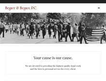 Tablet Screenshot of begnerlaw.com